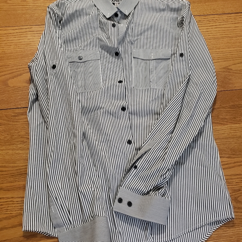 Mens large Express long sleeve button up